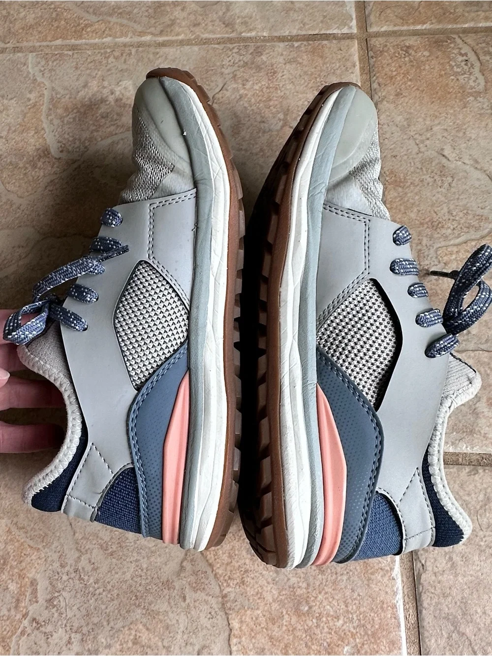 LEMS Mesa Shoes Gray Lunar Lightweight Trail Hiking Sneakers